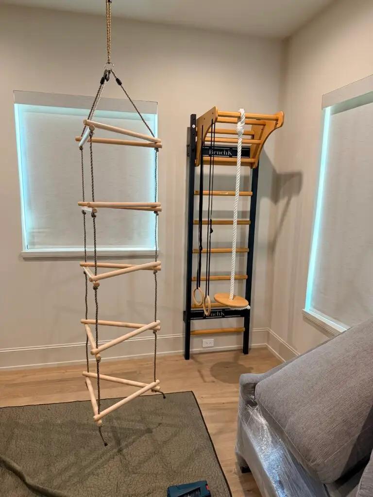 Playroom Installation in Sugar Land — Swedish ladder setup
