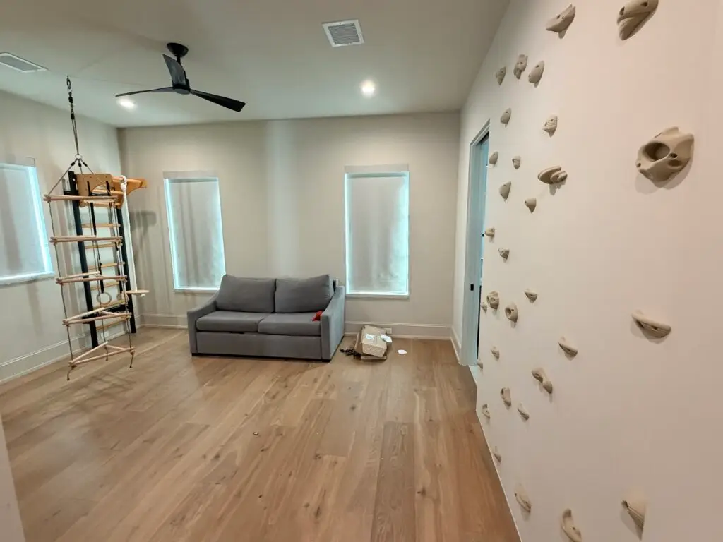 Playroom Installation in Sugar Land — basketball hoop installation