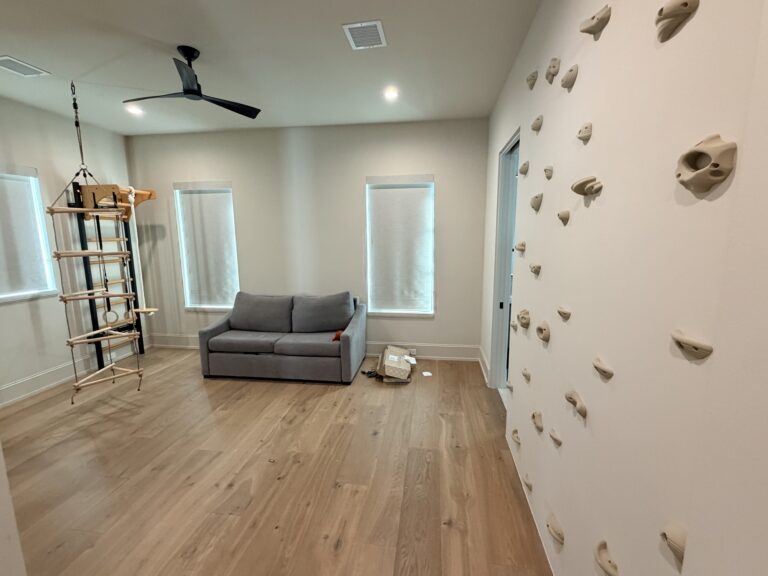 Playroom Installation in Sugar Land — basketball hoop installation
